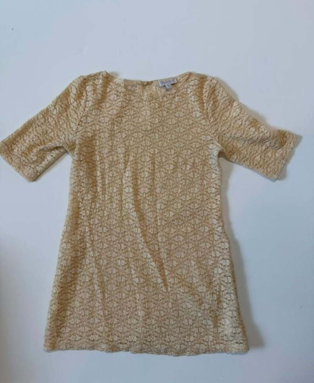 A Pea in the Pod Maternity Lace Mini Dress or Tunic Lace Cream Ivory Size S